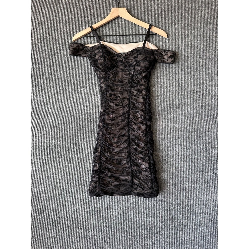 BCX Dress Women XS Floral Goth Glam Whimsigoth Date Night Cocktail Party Dress